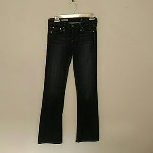 AG The Angel dark wash boot cut jeans